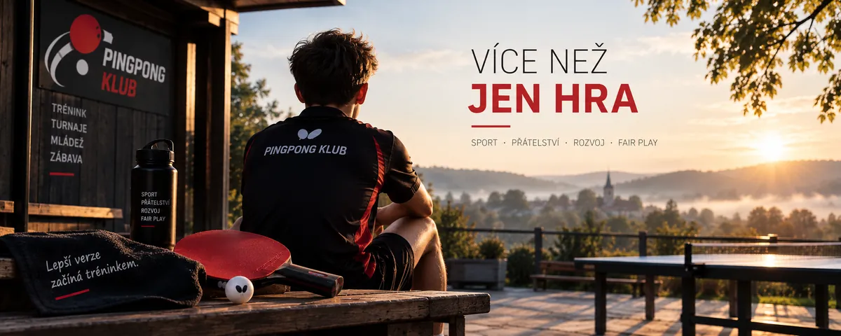 Hráči u stolu během tréninku